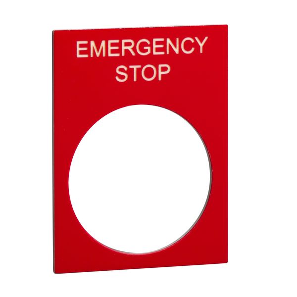 ETIKET   EMERGENCY-STOP image 1