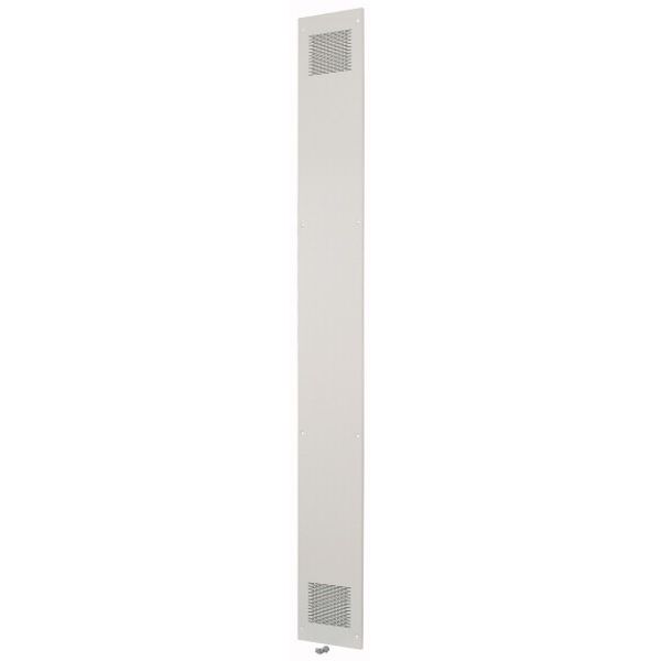 Back plate ventilated IP30 HxW=2000x300mm, grey image 1