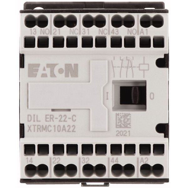 Contactor relay, 230 V 50/60 Hz, N/O = Normally open: 2 N/O, N/C = Normally closed: 2 NC, Spring-loaded terminals, AC operation image 2