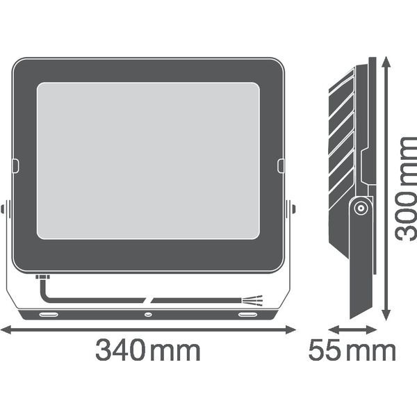 FLOODLIGHT COMPACT 180W 865 SYM 100 BK image 15