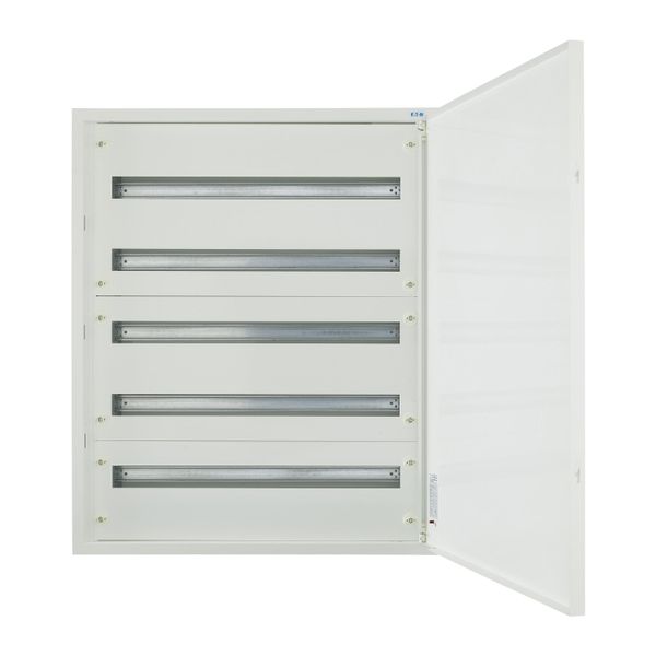 Complete flush-mounted flat distribution board, white, 33 SU per row, 5 rows, type C image 9