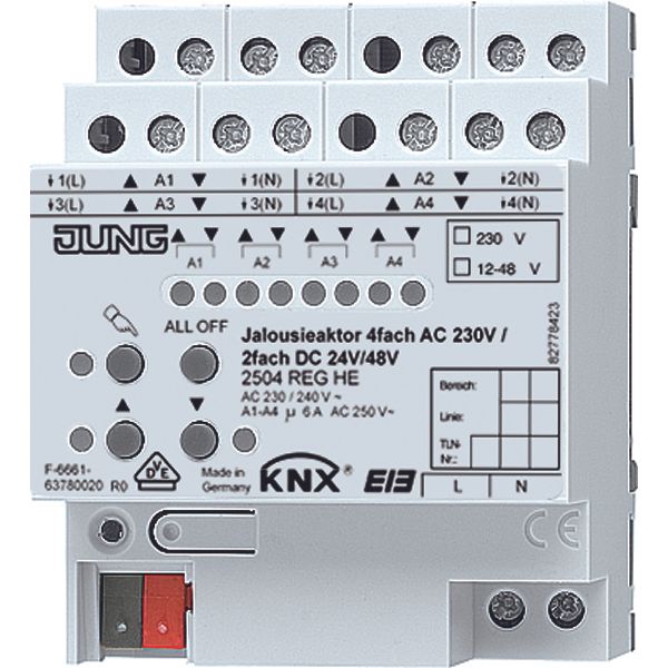 Output module KNX Shutter/blinds actuator image 1