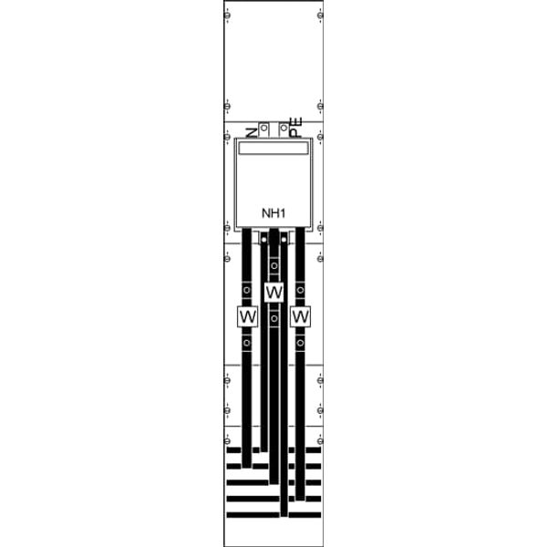 KA4039 CT meter panel, Field width: 1, Rows: 0, 1350 mm x 250 mm x 160 mm, IP2XC image 5