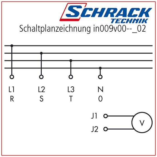 Voltmeter-Selector Switch 3 x L-L / 3 x L-N, Panel mounting image 10