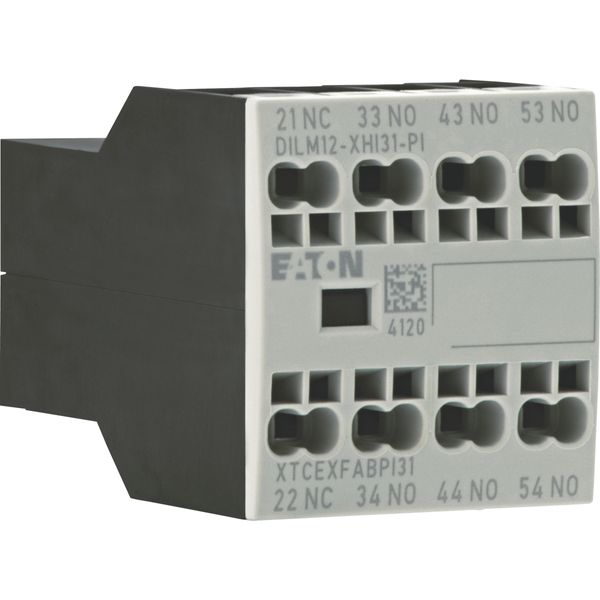 Auxiliary contact module, 4 pole, Ith= 16 A, 3 N/O, 1 NC, Front fixing, Push in terminals, DILA, DILM7 - DILM15 image 10