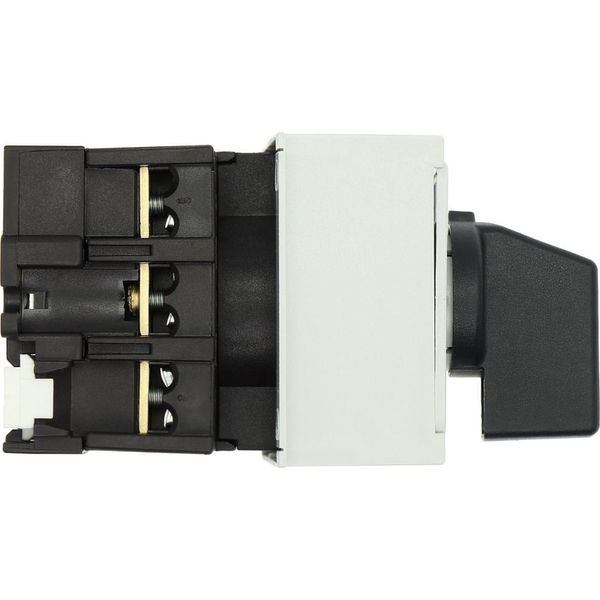 On-Off switch, P1, 32 A, service distribution board mounting, 3 pole, with black thumb grip and front plate image 22