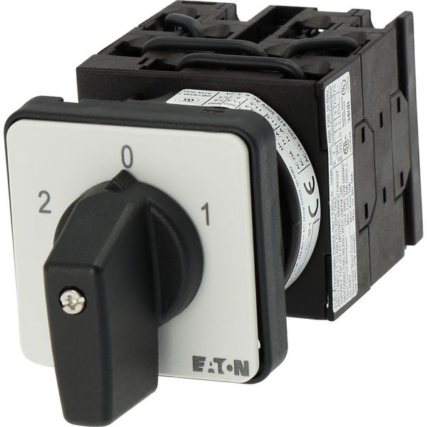Multi-speed switches, T0, 20 A, flush mounting, 4 contact unit(s), Contacts: 8, 60 °, maintained, With 0 (Off) position, 2-0-1, Design number 5 image 20