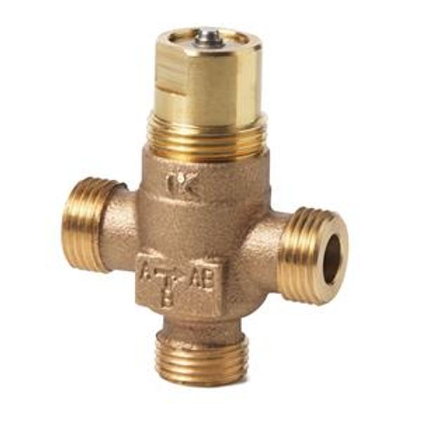 VXP45.10-0.63 - 3-port seat valve, external thread, PN16, DN10, kvs 0.63 image 1