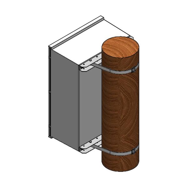 MINIPOL Pole attachment for enclosure W=600mm image 2