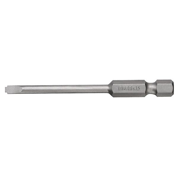 Bit for slotted screws, E 6.3 DIN 3126, With assembly peg, Slotted, 3. image 1