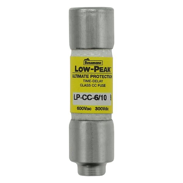 Fuse-link, LV, 0.6 A, AC 600 V, 10 x 38 mm, CC, UL, time-delay, rejection-type image 1