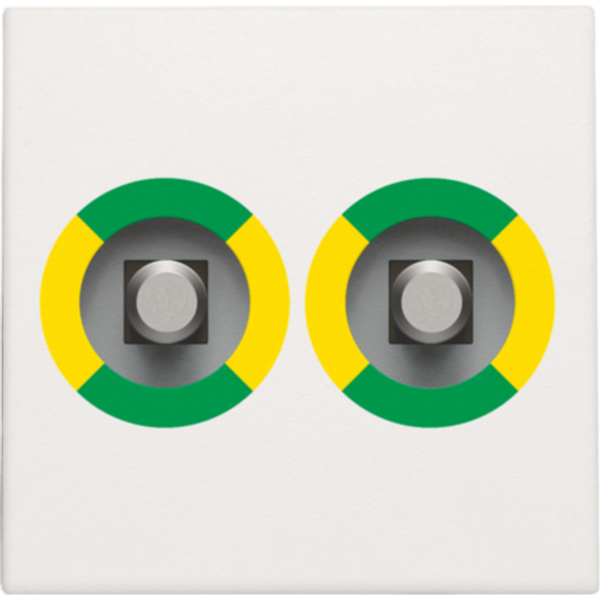 Finishing set for socket outlet with double equipotential bonding cont image 1