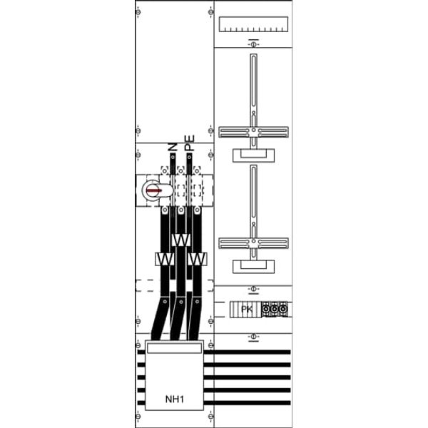 KA4272 Measurement and metering transformer board, Field width: 2, Rows: 0, 1350 mm x 500 mm x 160 mm, IP2XC image 7
