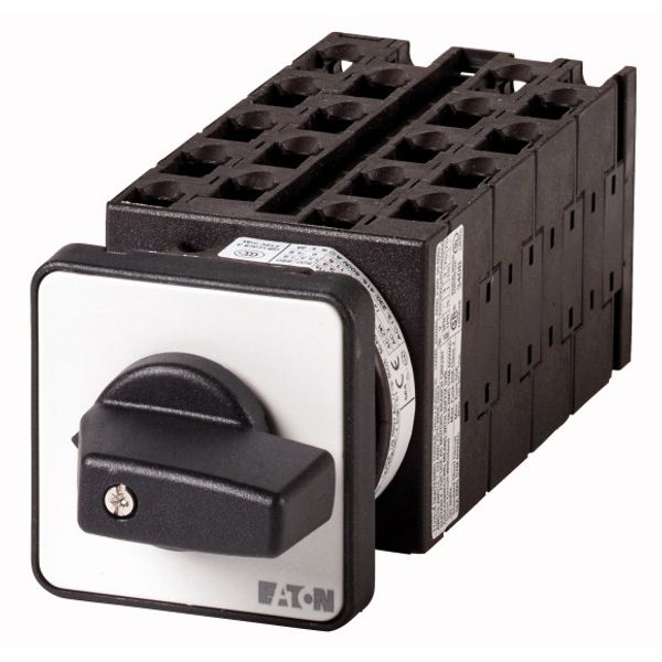 Step switches, T0, 20 A, flush mounting, 9 contact unit(s), Contacts: 18, 45 °, maintained, With 0 (Off) position, 0-3, Design number 8492 image 1