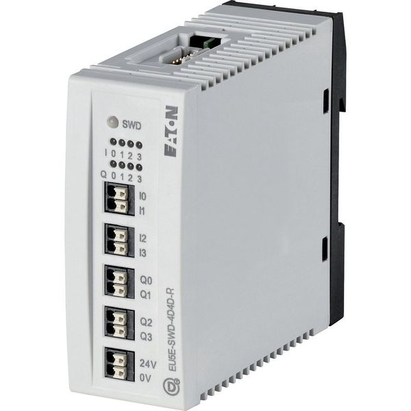SWD I/O module IP20, 24 VDC, 4 digital inputs, 4 digital retentive transistor outputs 0.5 A image 3