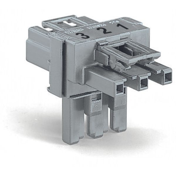 T-distribution connector 3-pole Cod. B light green image 4