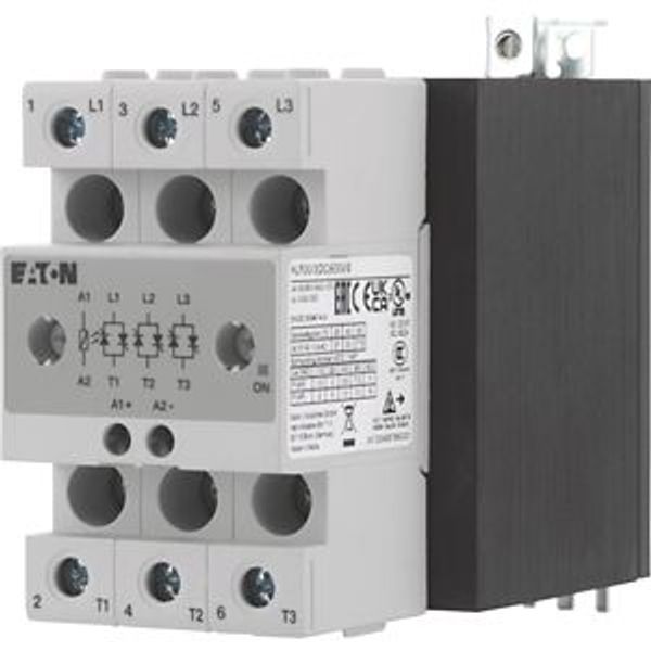 Solid-state relay, 3-phase, 30 A, 42 - 660 V, DC, high fuse protection image 1