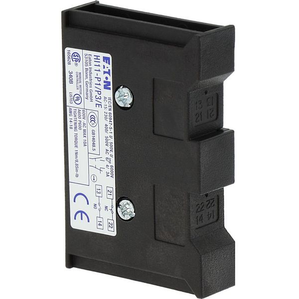 Auxiliary contact, 1 N/O, 1 NC, For use with P1, P3, Flush mounting image 19