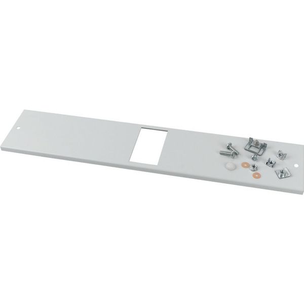 Front cover, +mounting kit, for PKZ4, horizontal, 3p, HxW=100x425mm, grey image 6