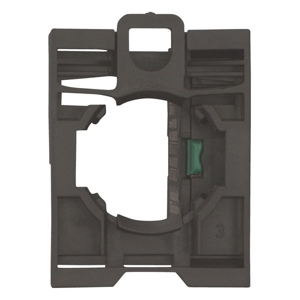 Assembly of contact element with screw terminals and fixing adapter, 1 N/O image 8