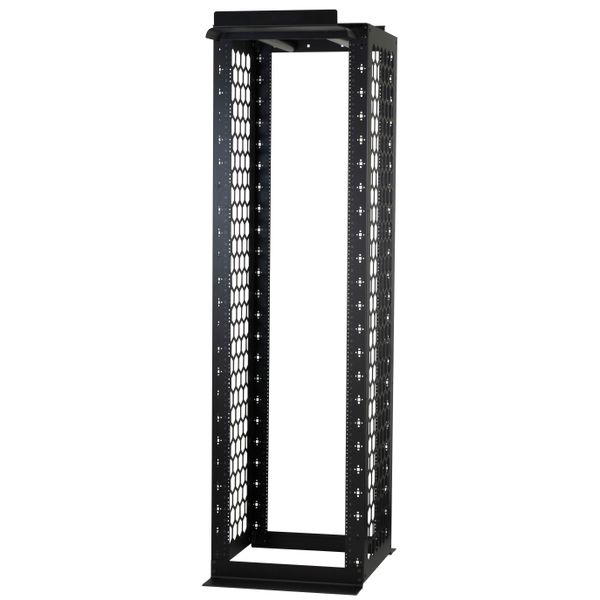 Punched hole 20mm channel rack 7 feet x 24 inches black 3/8 inch square hole image 1