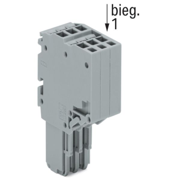 2-conductor female connector Push-in CAGE CLAMP® 1.5 mm² gray image 4