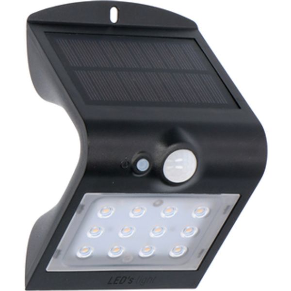 Outdoor Solar Light - floodlight  - Kyoto 1.5W 220lm 3000K IP65  - Sensor - Black image 1