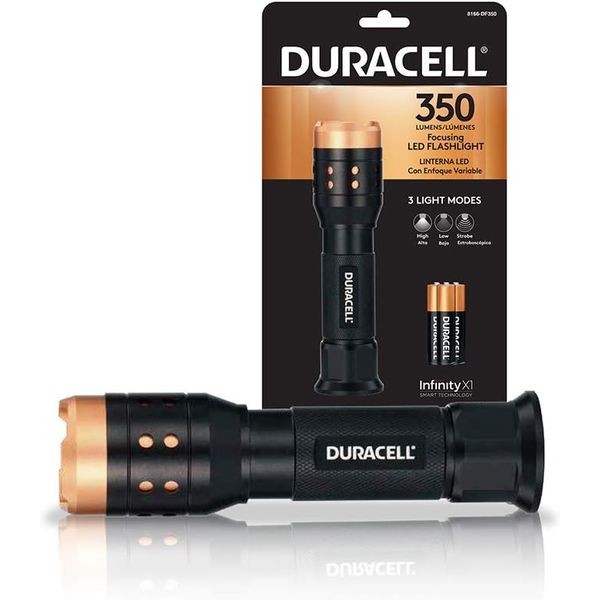 DURACELL 8166 Flashlight Aluminium Focusing 350lm incl. 3xAAA BL1 image 1