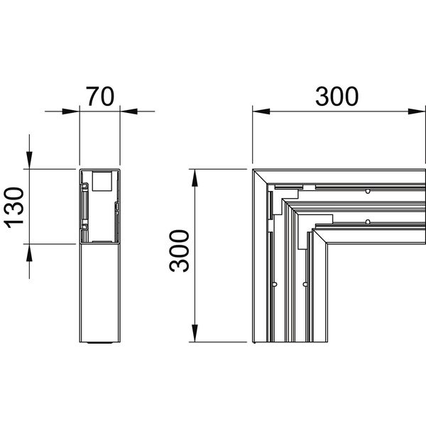 GK-F70130GR Flat angle  70x130mm image 2