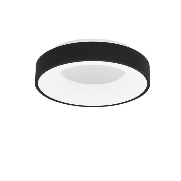 Triac Dimmable Sandy Black Aluminium   & Acrylic  LED 30 Watt 230 Volt  1845Lm 3000K IP20  D: 38 H: 9 cm image 1