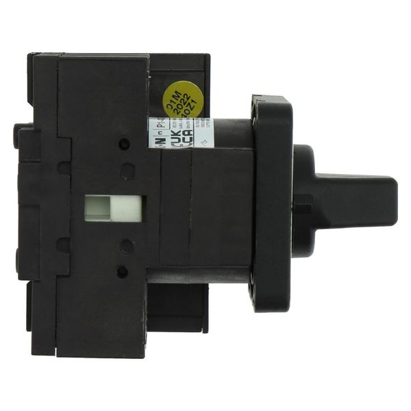 On-Off switch, P1, 40 A, flush mounting, 3 pole, 1 N/O, 1 N/C, with black thumb grip and front plate image 27
