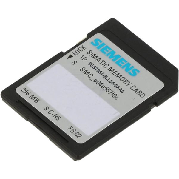 SIMATIC S7, memory cards for S7-1x00 CPU, 3, 3V Flash, 256 MB image 1