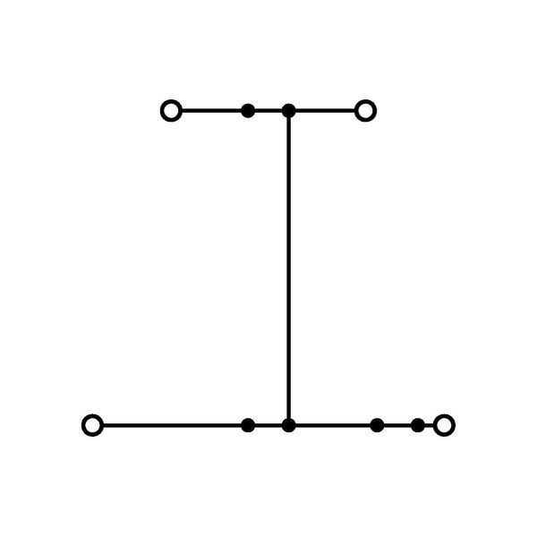 Double-deck terminal block 4-conductor through terminal block L gray image 3