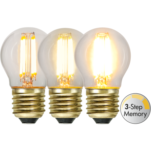 LED Lamp E27 G45 Soft Glow 3-step memory image 1