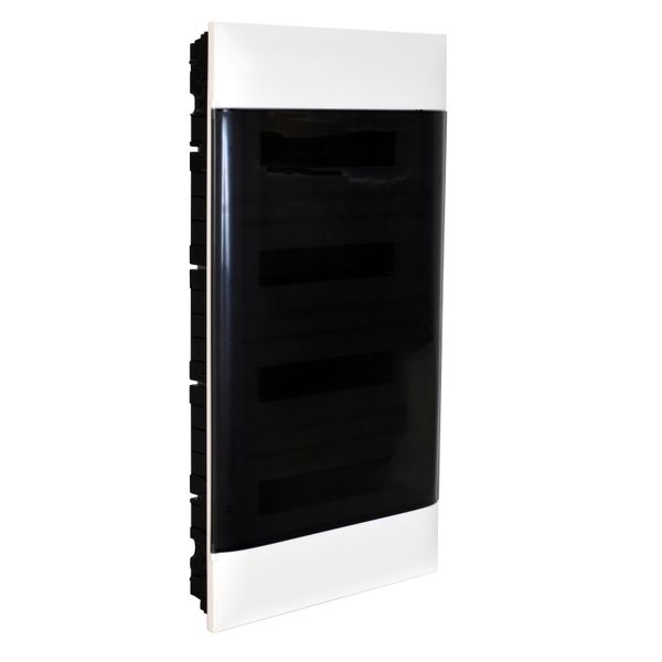 LEGRAND 4X12M FLUSH CABINET SMOKED DOOR WITHOUT TERMINAL BLOCK FOR DRY WALL image 1