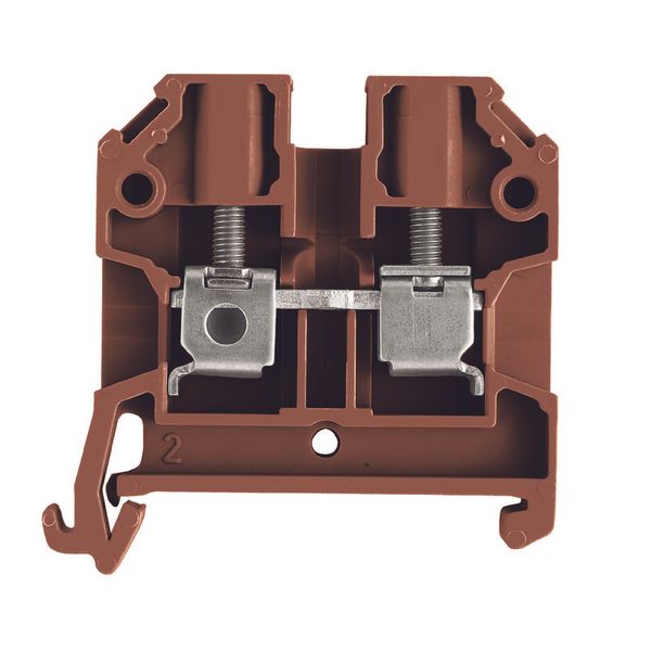 Feed-through terminal block, 4 mm², 32 A, Number of connections: 2 image 1