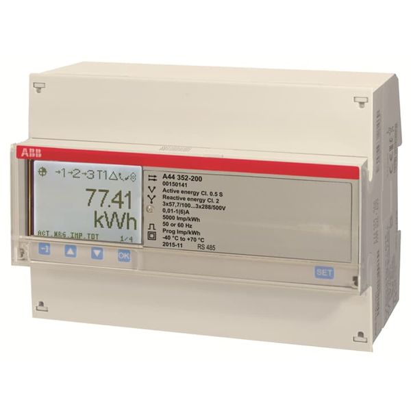 A44 352-200, Energy meter'Silver', Modbus RS485, Three-phase, 6 A image 2