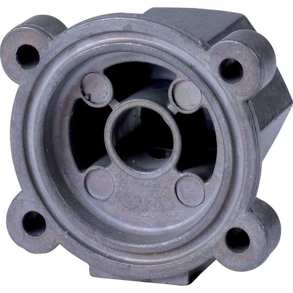 Pressure pipe flange, 1/2 inch, +pressure gauge connection image 3