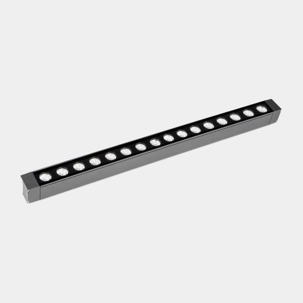 Lineal lighting system IP65 Cube Pro Linear Efficiency 1000mm Surface LED 67.6W LED warm-white 3000K Urban grey 6320lm image 1
