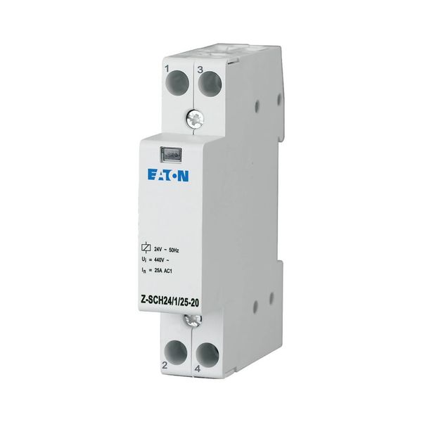 Installation contactor, 24VAC/50Hz, 2N/O, 25A image 6