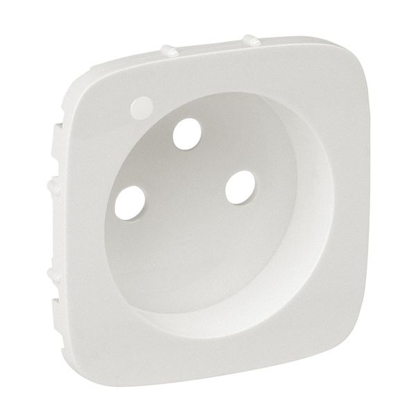 Cover plate Valena Allure - 2P+E socket - with indicator -French standard -pearl image 1