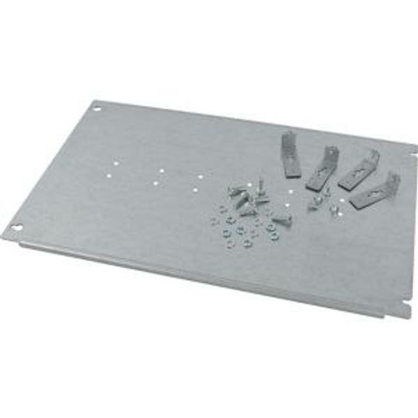 Mounting plate, +mounting kit, for GS00, vertical, 3p, HxW=300x600mm image 4