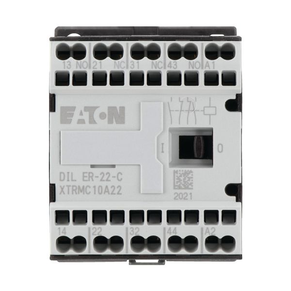 Contactor relay, 240 V 50 Hz, N/O = Normally open: 2 N/O, N/C = Normally closed: 2 NC, Spring-loaded terminals, AC operation image 18