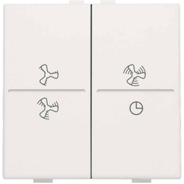 Double key with ventilator symbols 0 to 3 for wireless switch or push image 1