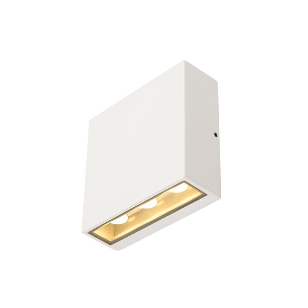 BIG QUAD UP/DOWN wall lamp, 6x1W, 3000K, IP54, square, white image 1