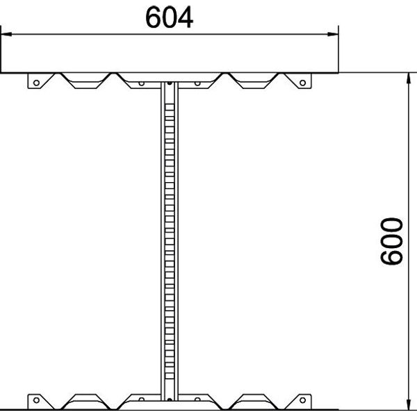 LMFV 660 FT Multifunctional connector for cable ladder 60x600 image 2