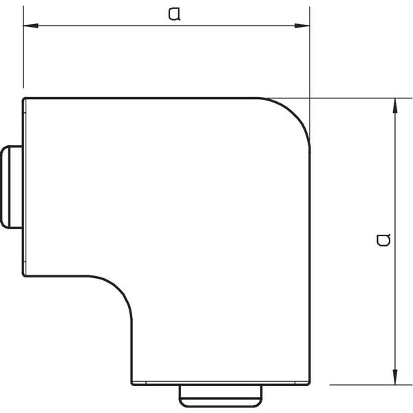 WDKH-F20020RW Flat angle cover halogen-free 20x20mm image 2