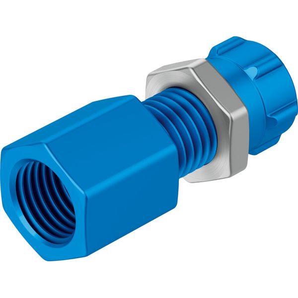 QCK-1/4-PK-6-B Bulkhead quick connector image 1