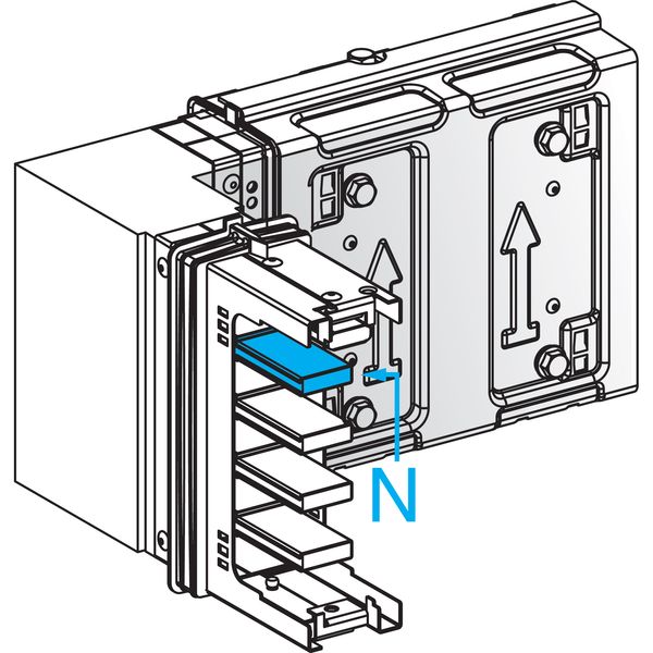 Elbow, KSA100-250, aluminium conductors, 250A, fixed dimensions (A=B=165mm), turns right or left, white RAL9001 image 1