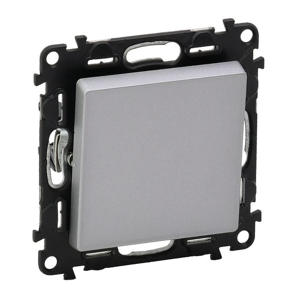 Intermediate switch Valena Life - 10 AX - 250 V~ - with cover plate - aluminium image 1